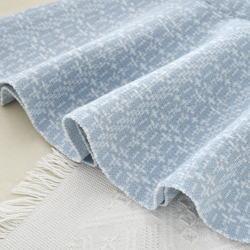 Girls' Plaid Pattern Knitted Cardigan+Skirt 2pcs Set