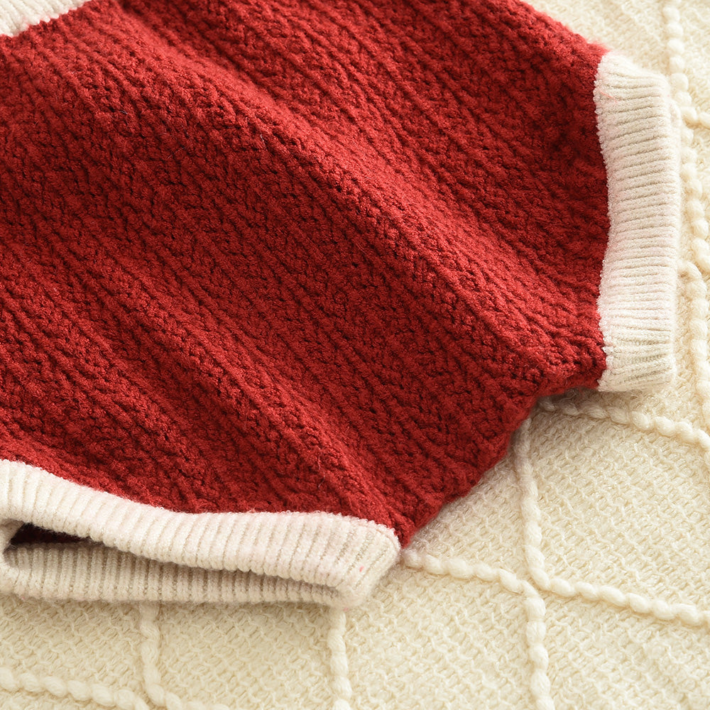 Girls' Christmas Knitted Top+Shorts Baby Set