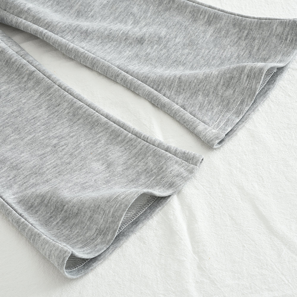 Girls' Letter Top+Flared Pant Casual Set