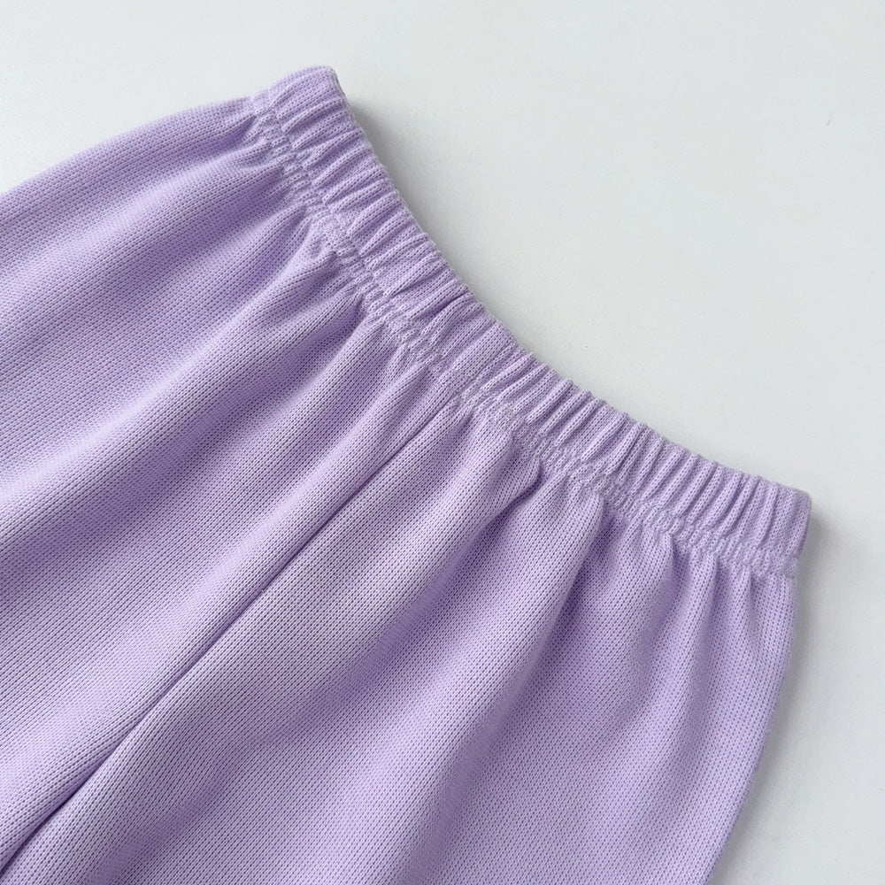 Girls' Ruffle Cute Top+Trousers Set