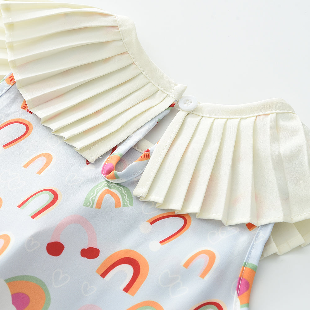 Girls' Cartoon Printing Fashion Dress