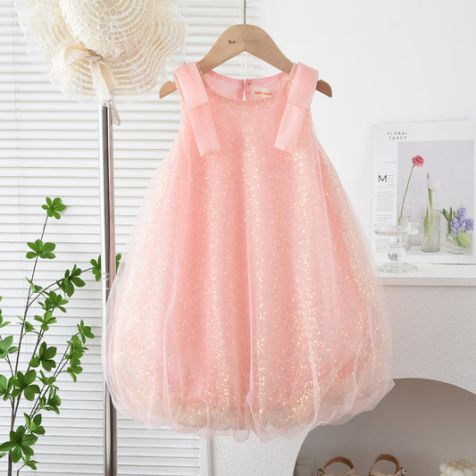 Girls' Gorgeous Mesh Princess Party Dress