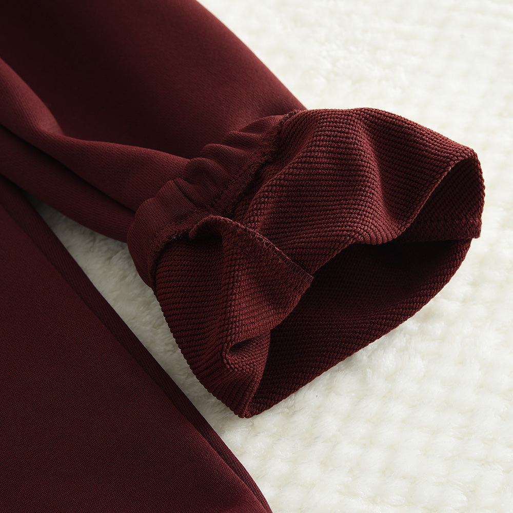 Girls' Letter Hoodie Casual Set