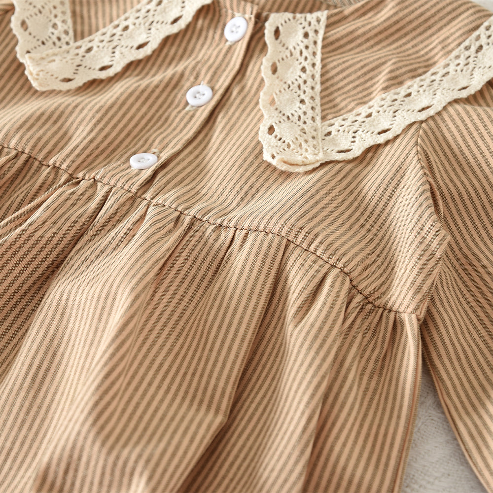 Baby Girls' Long Sleeve Lace Jumpsuit