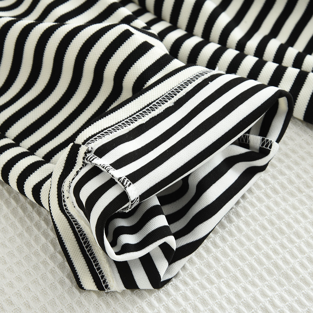 Girls' Stripes Cute Casual Set