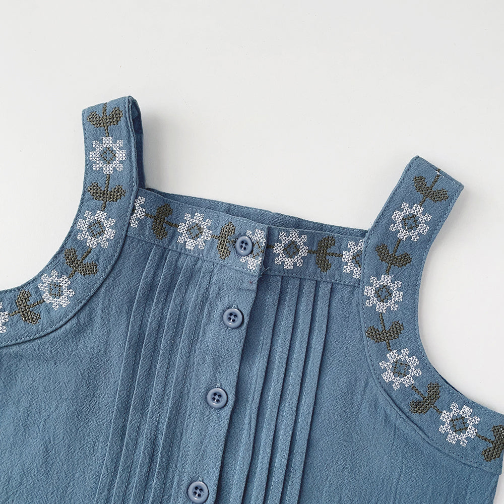 Girls' embroidery cotton set