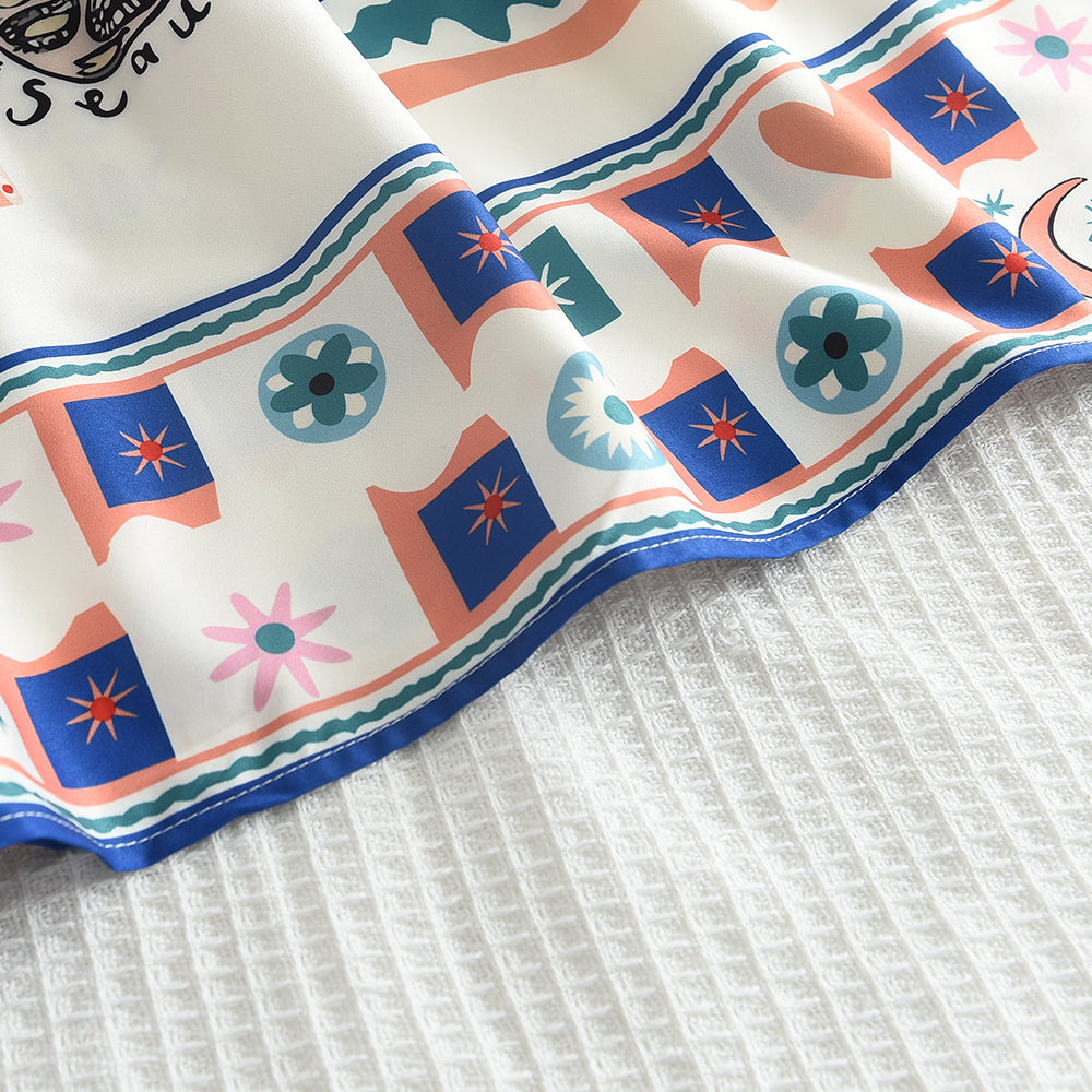 Girls' Interesting Printing Casual Dress
