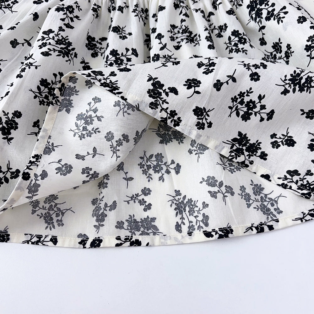 Girls' Floral Printing Long Sleeve Shirt