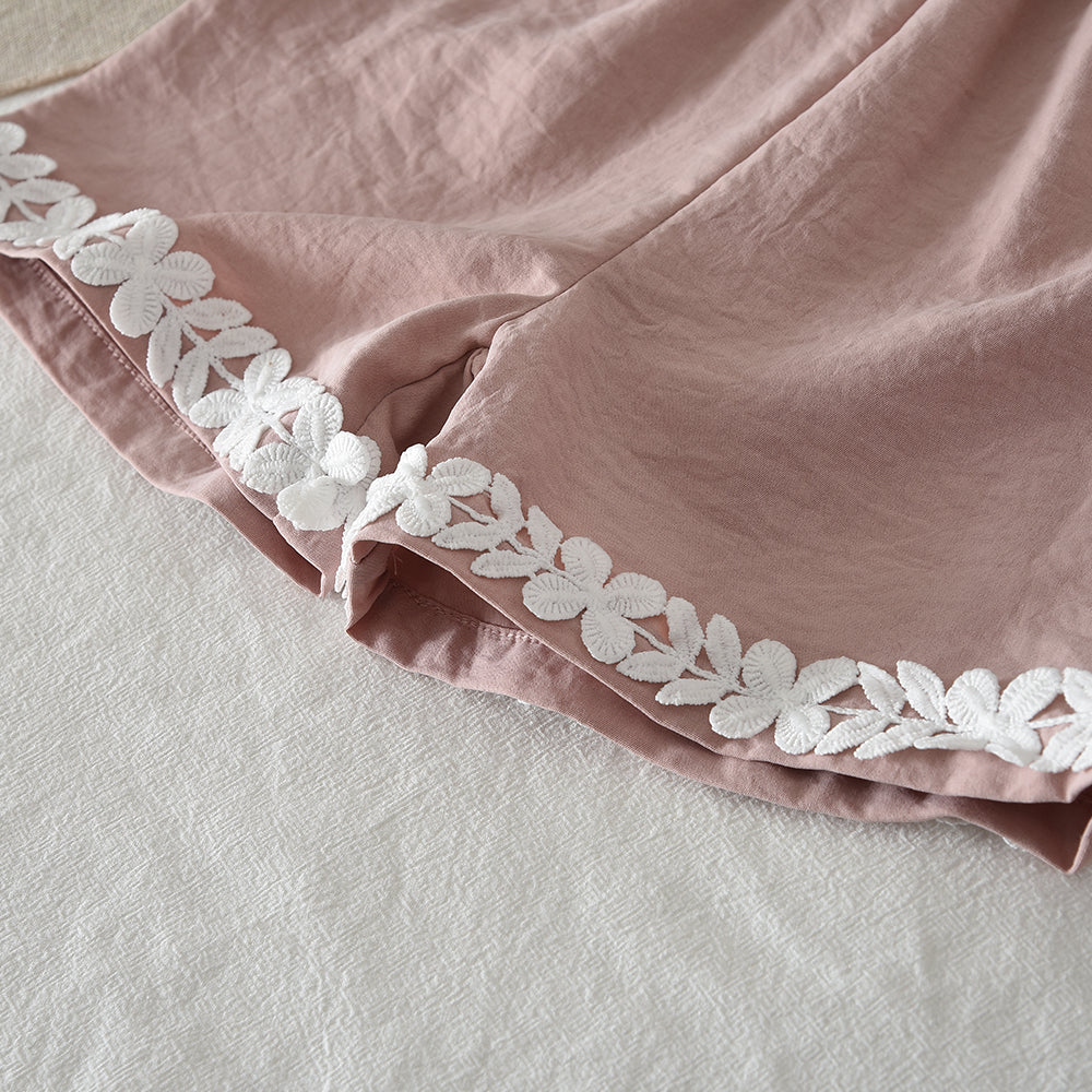 Floral Lace Top+Shorts Girls' Summer Cute Set