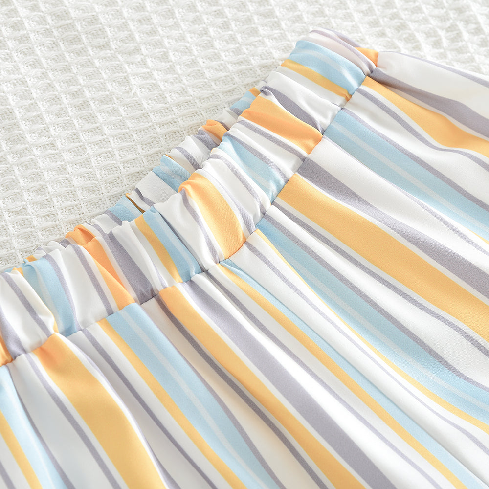 Girls' Shirt+Stripe Pant 2PCS Set
