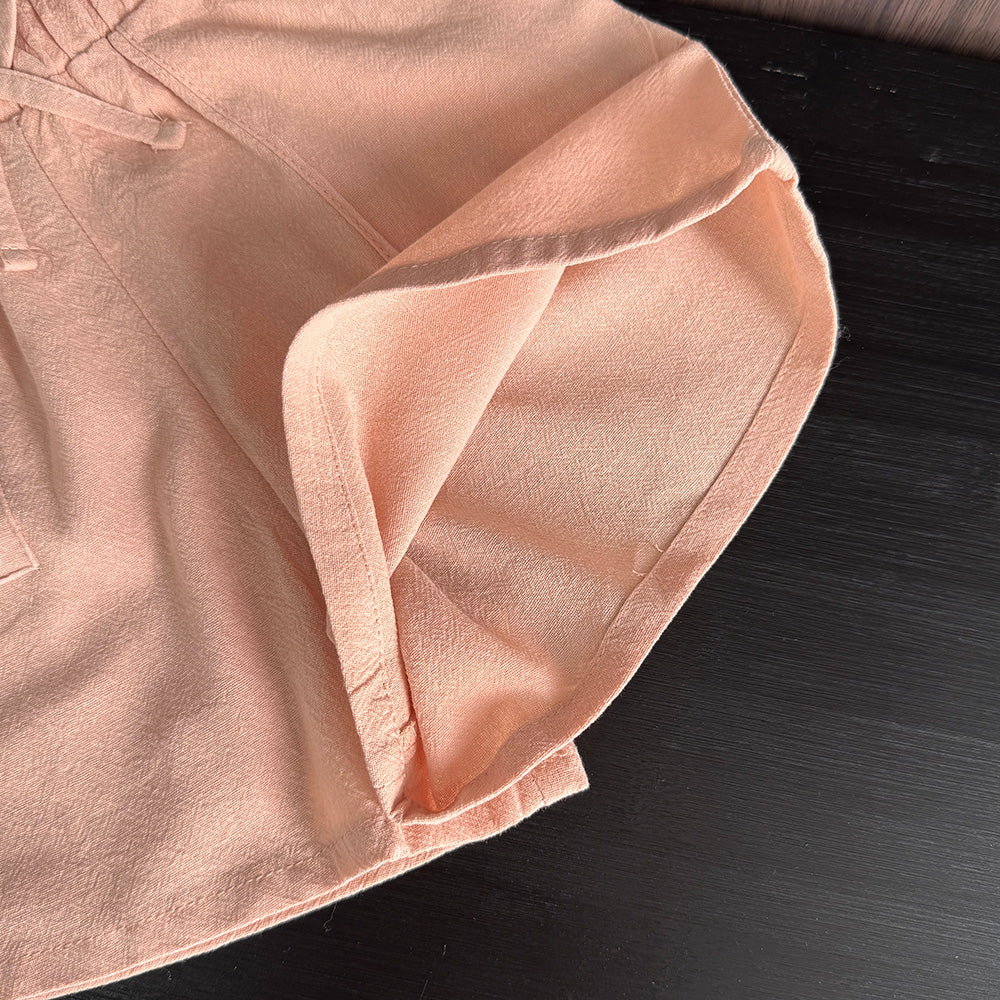 Girls' Lace Cartoon T-shirt+Shorts Casual Set