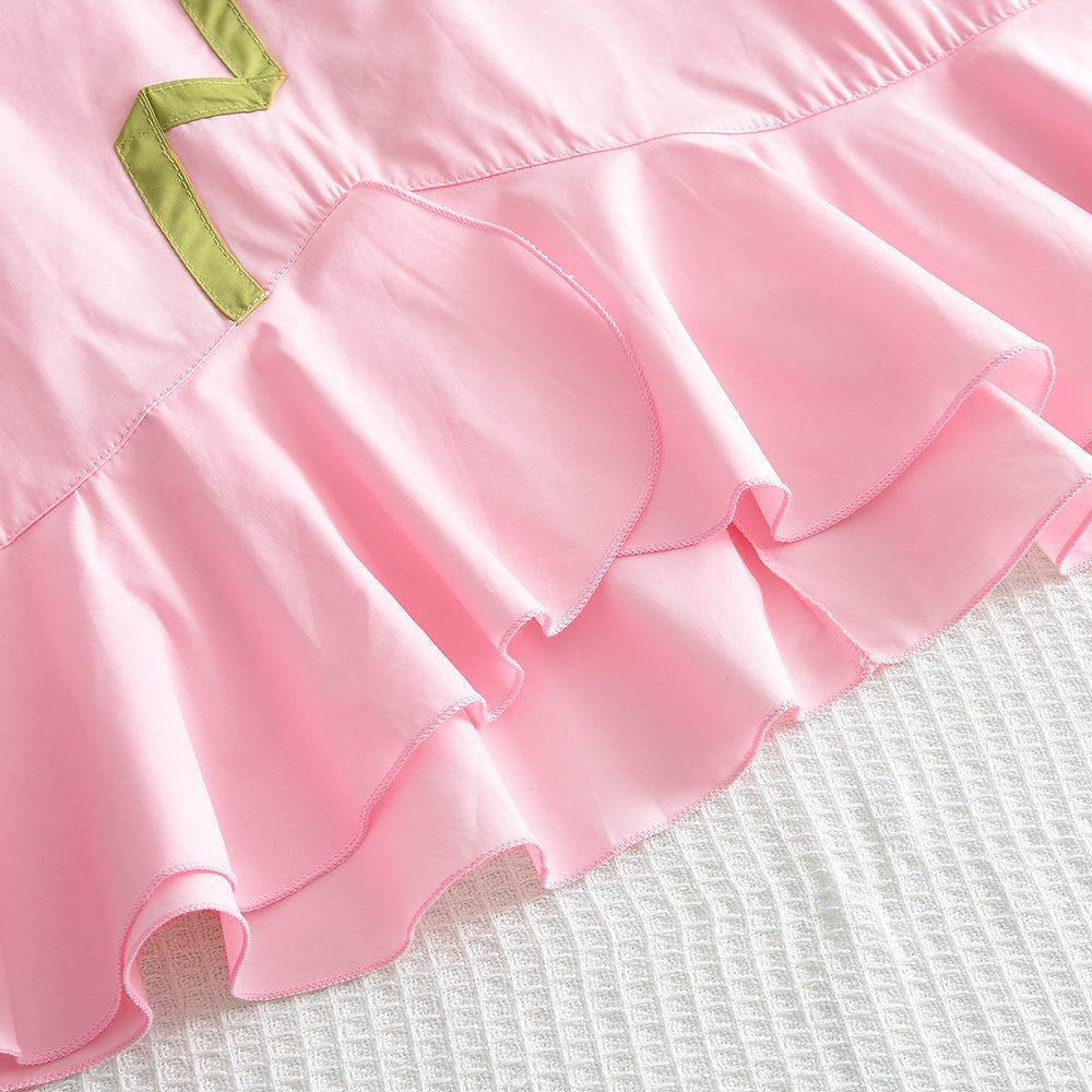 Girls' Patch Flower Mermaid Dress