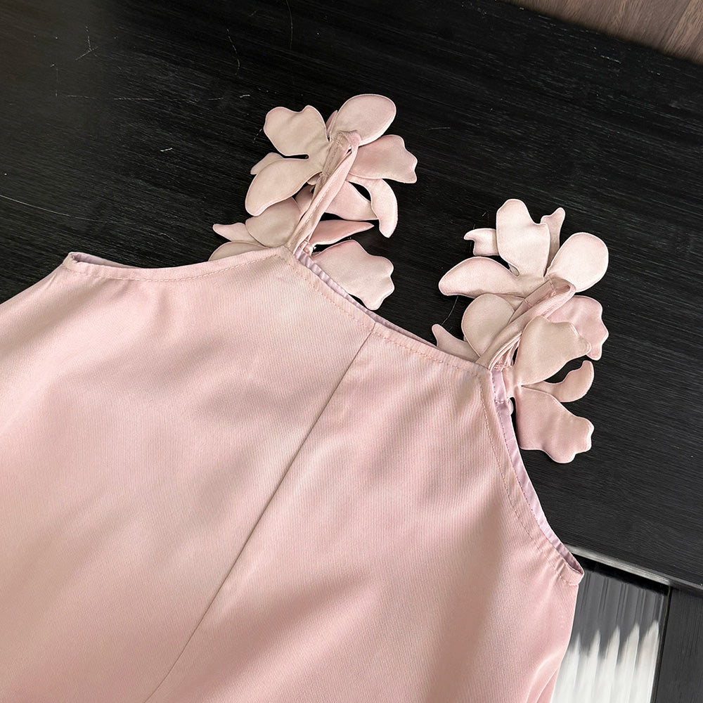 Girls' Floral Sleeve Sun Dress