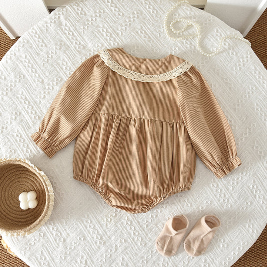 Baby Girls' Long Sleeve Lace Jumpsuit