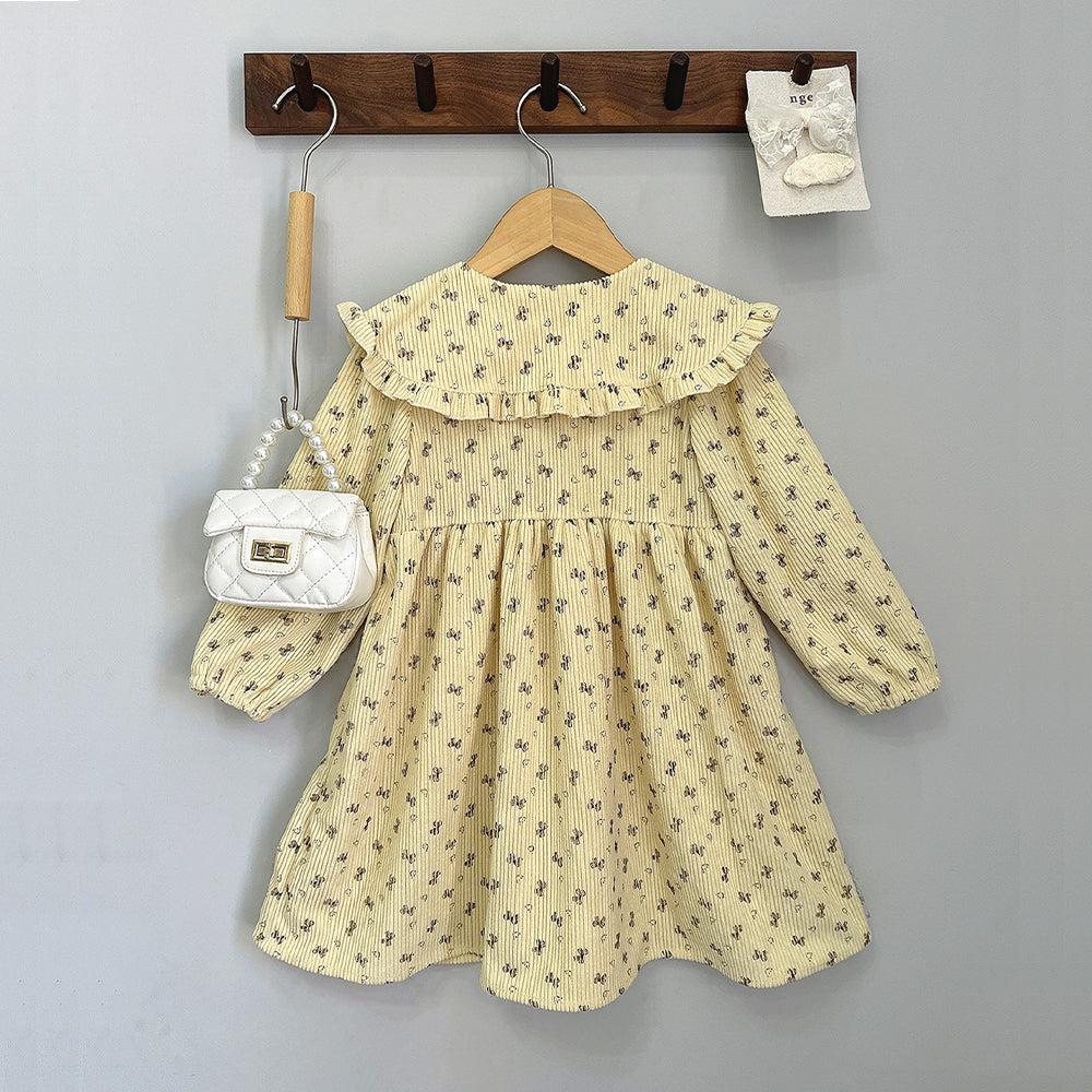 Girls' Cartoon Printing Seasonal Fashion Dress