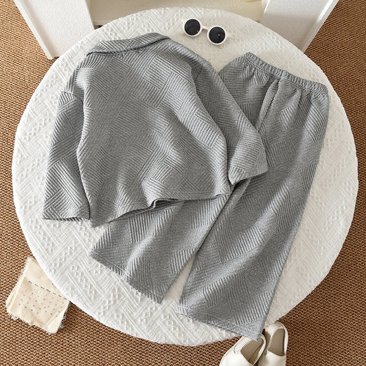 Girls' Geometric Pattern Outdoors Casual Set