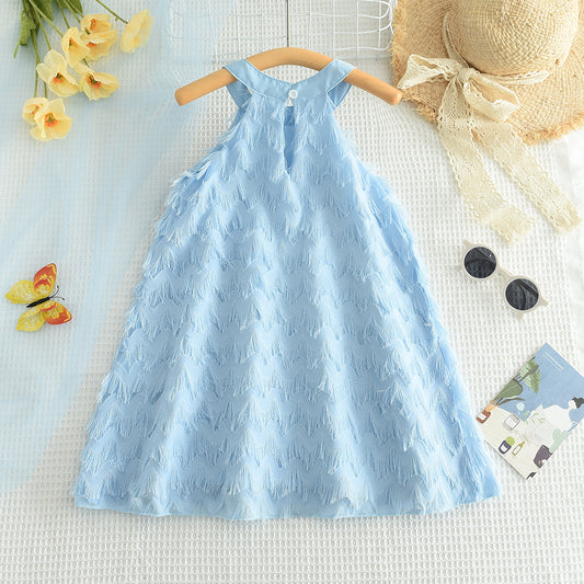 Girls' Tassels Sun Dress