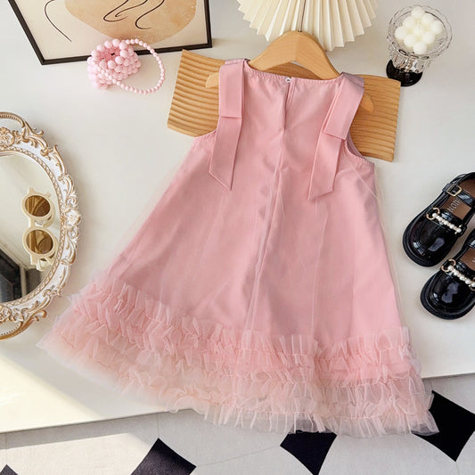 Girls' Mesh Princess Dress
