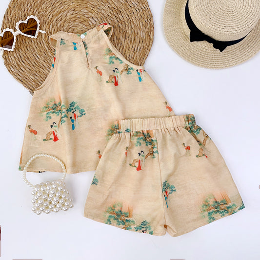 Girls' Chinese Style Ancient Printing Set