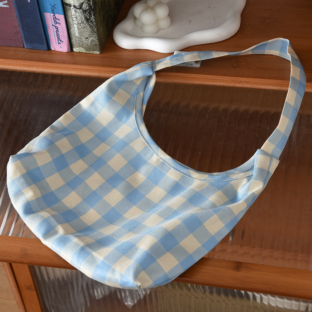 Girls' Long Sleeve T-shirt Plaid Lantern Pants+Free Bag 3pcs Set