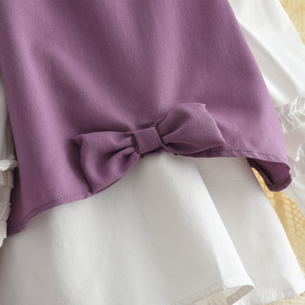 Girls' Blouse+Vest+Trousers 3pcs Fashion Set