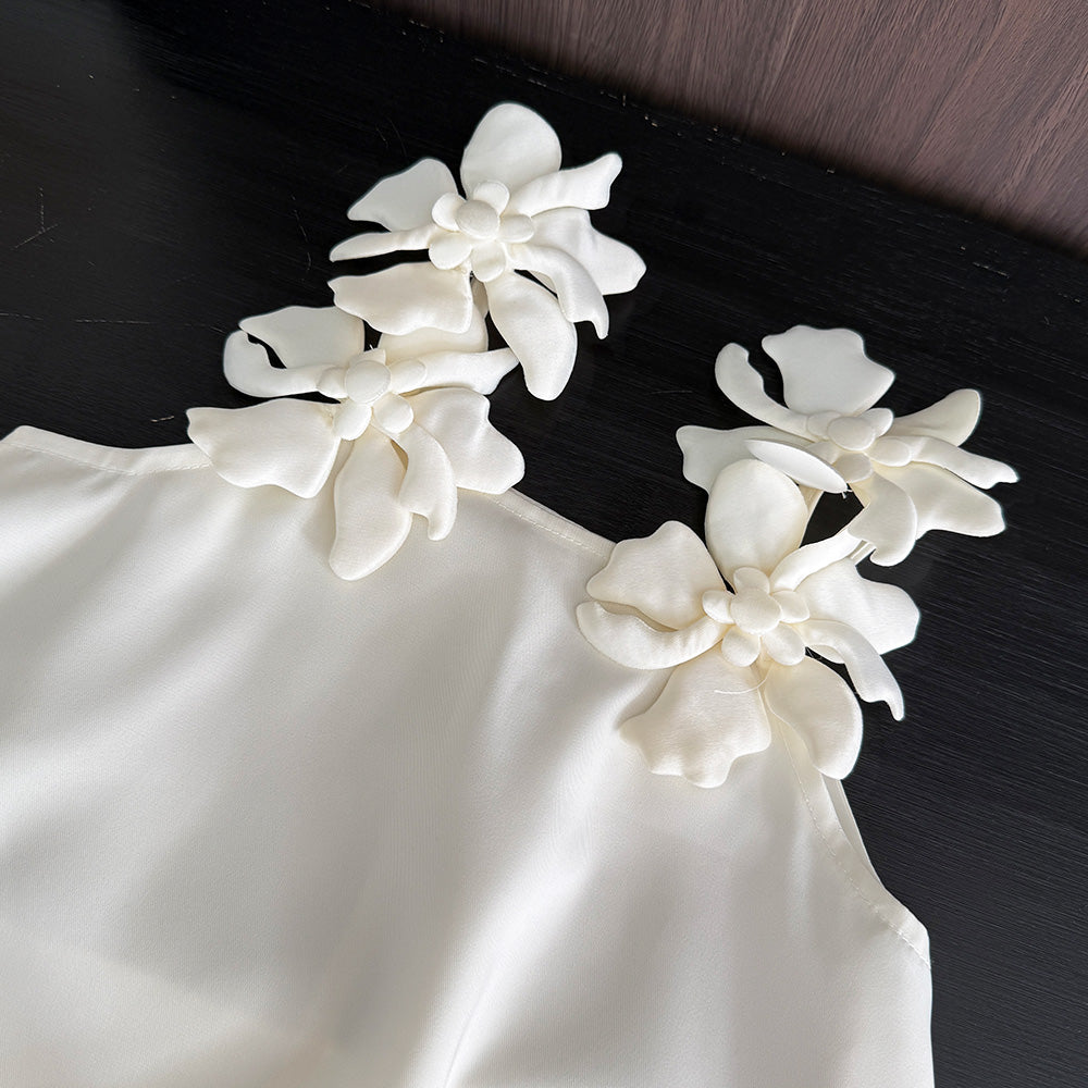 Girls' Floral Sleeve Sun Dress
