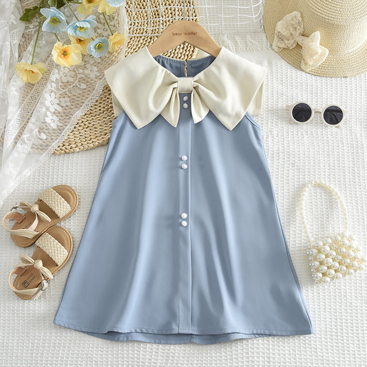 Girls' Big Bow-knot Elegant Dress