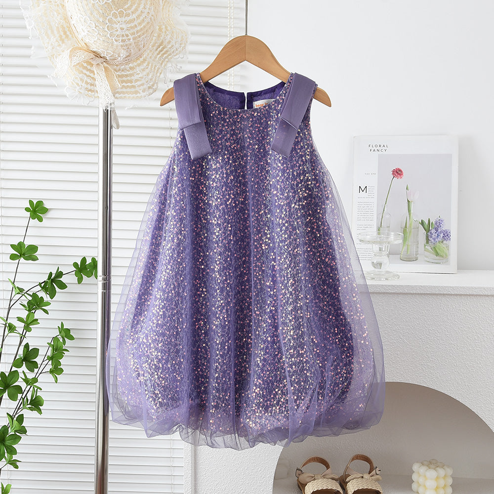 Girls' Gorgeous Mesh Princess Party Dress