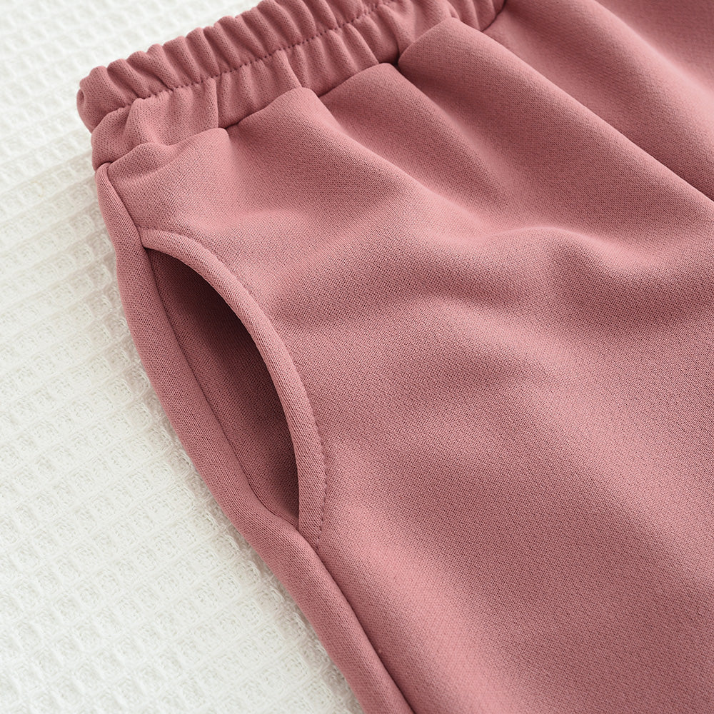 Girls' Letter Sleeve Casual Set