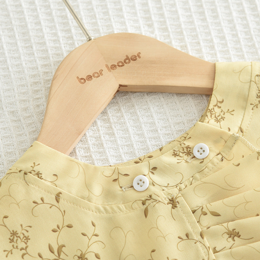Girls' Ruffle Top+Jogger Pant Printing Set