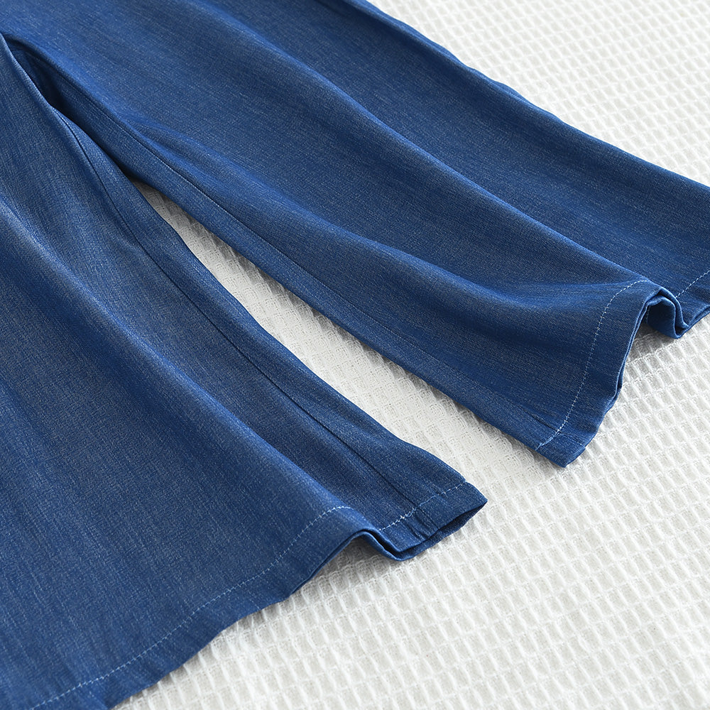 Girls‘ Ruffle Buttons Top+Pant Set