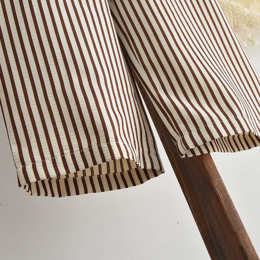 Girls' Blouse+Stripes Trousers 2pcs Set