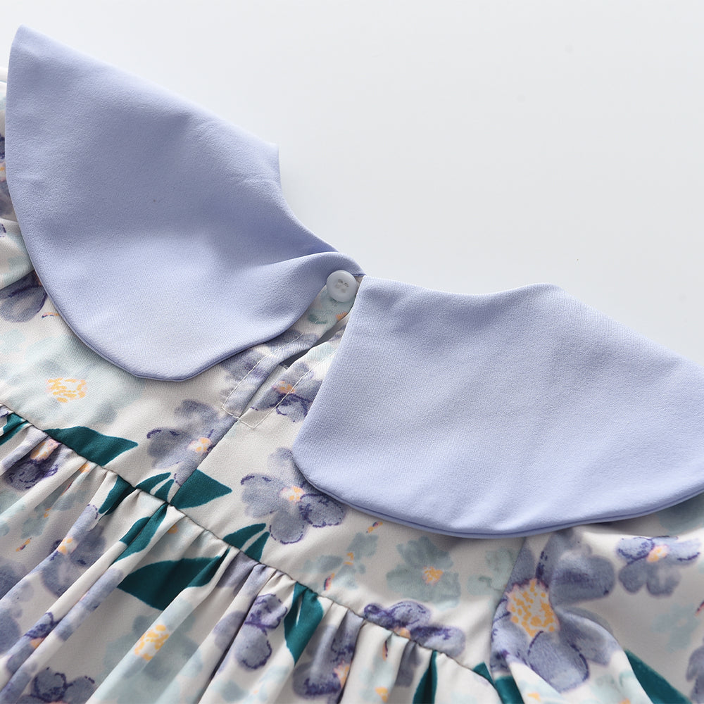 Girls' Floral Printing Princess Dress