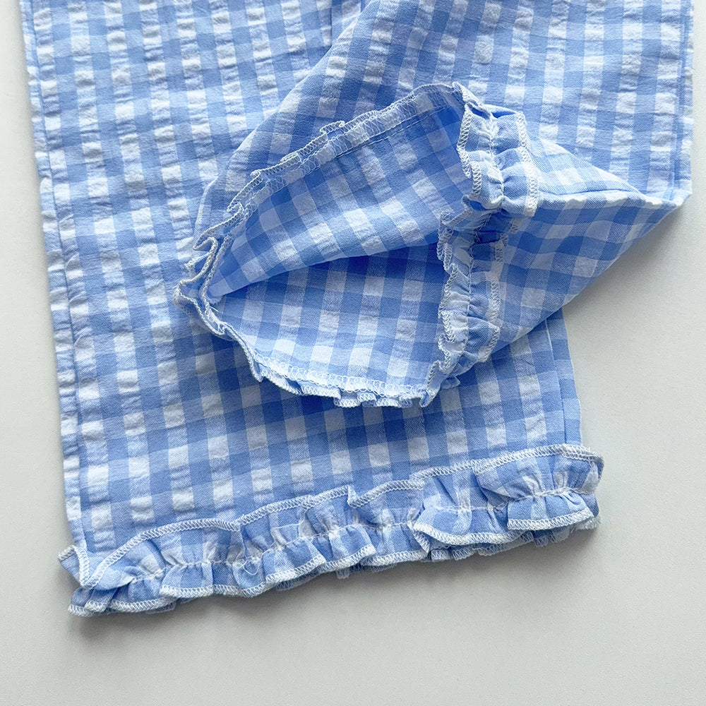 Girls' Classic Plaid Pattern Cute Set