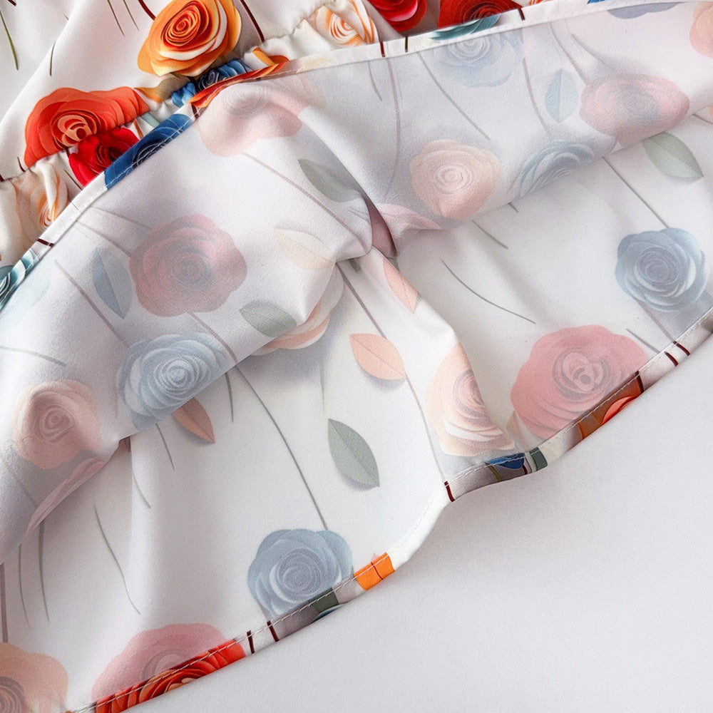 Girls' Colorful Flora Sun Dress