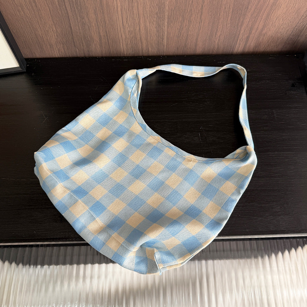 Girls' Plaid Trousers Cute Set+Free Bag