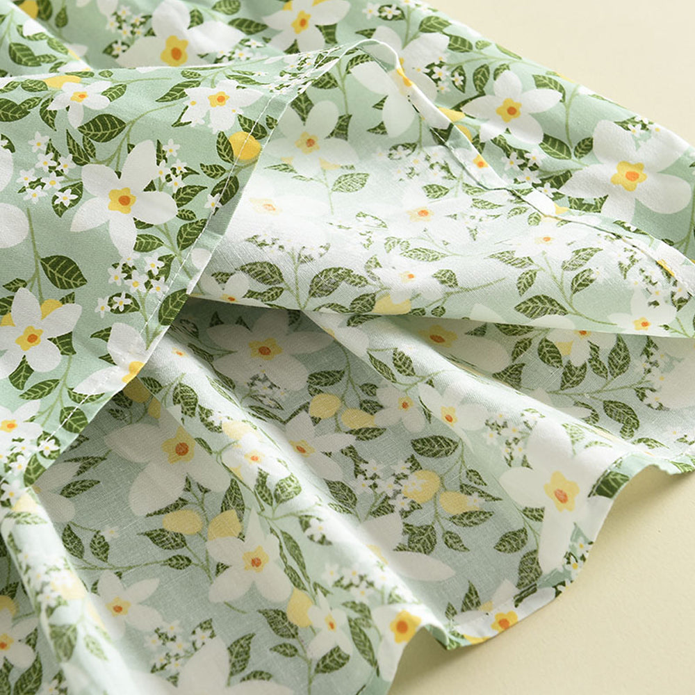 Girls' Floral Printing Vacation Dress