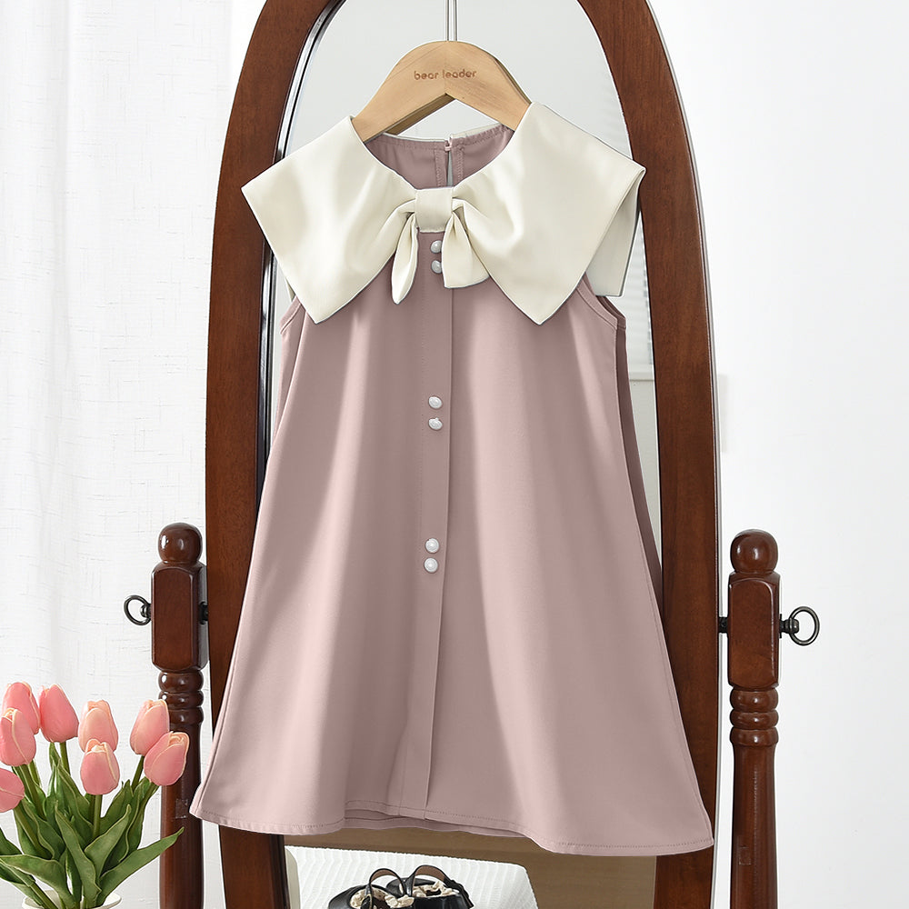 Girls' Big Bow-knot Elegant Dress