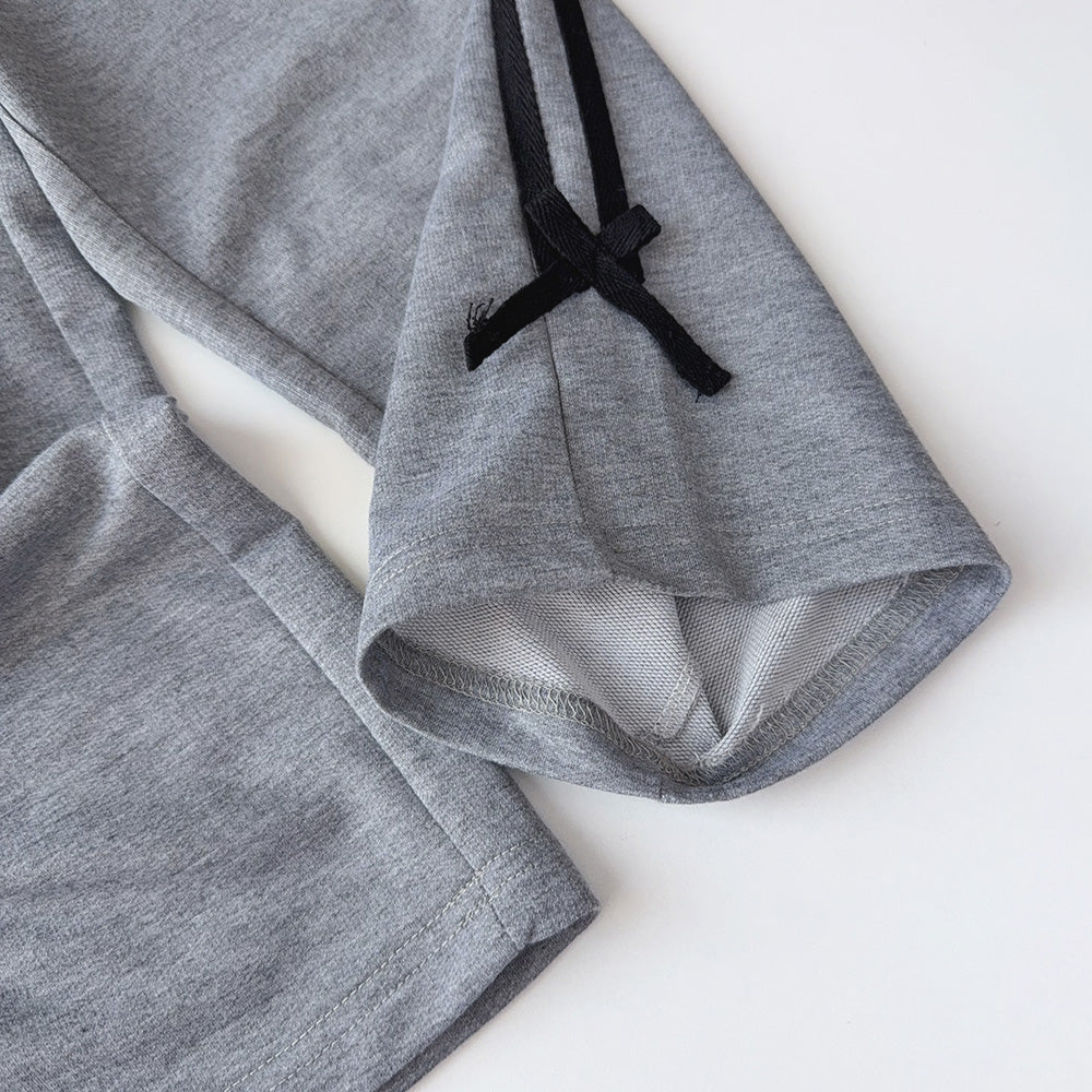 Girls' Bow-knot Casual Sweatshirt Set