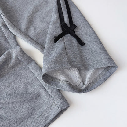 Girls' Bow-knot Casual Sweatshirt Set