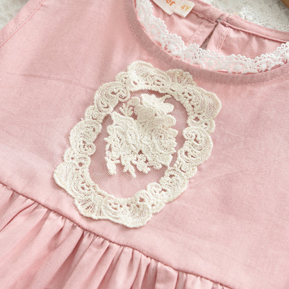 Girls' Lace Princess Cotton Set