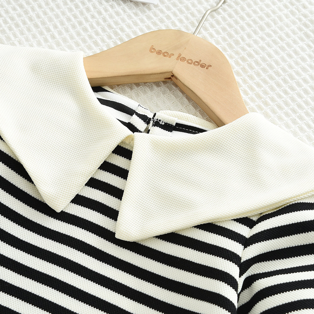 Girls' Stripes Cute Casual Set