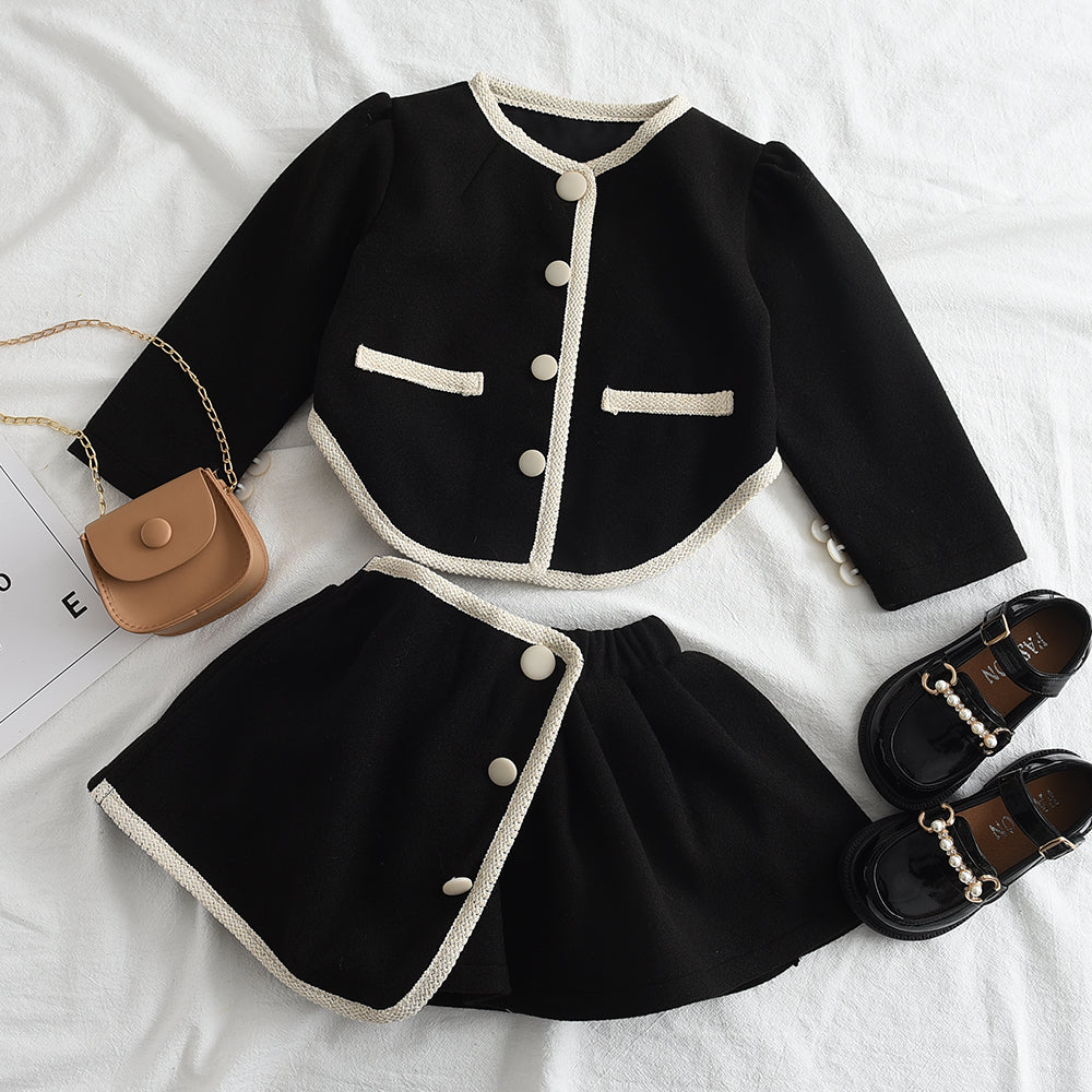 Girls' Long Sleeve Vintage Set
