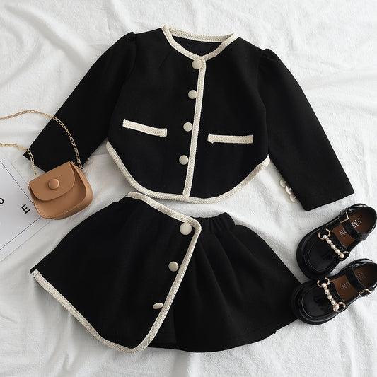 Girls' Long Sleeve Vintage Set