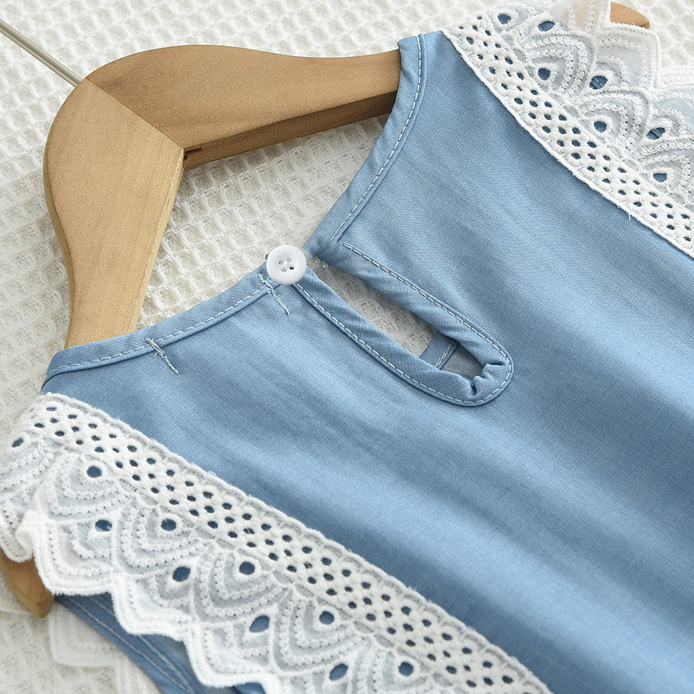 Girls' Lace Loose Elegant Dress