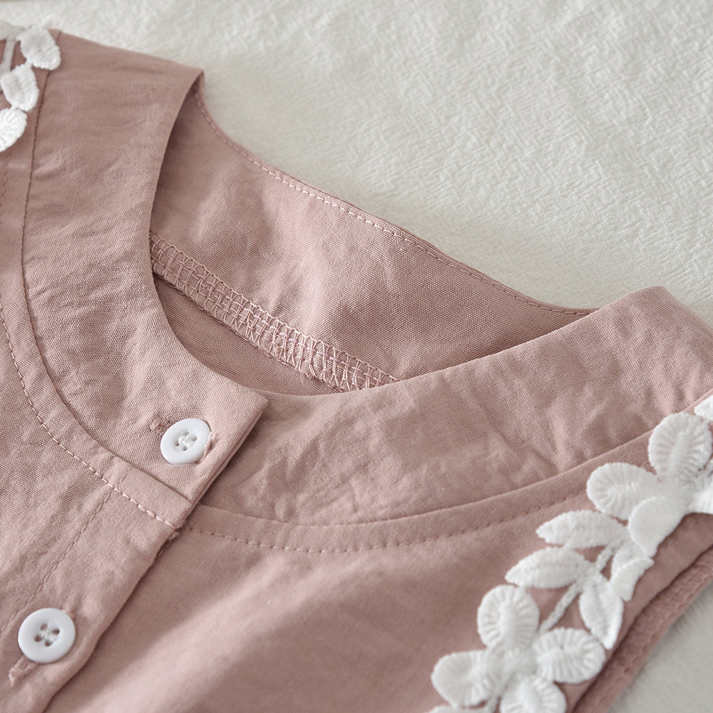 Floral Lace Top+Shorts Girls' Summer Cute Set