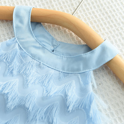 Girls' Tassels Sun Dress