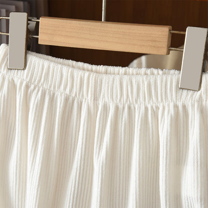 Striped Corduroy Shirt+Pants 2pcs Autumn&Winter Fashion Set Holiday Girls&Boys Clothes