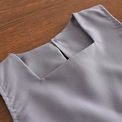 Lettuce Trim French Top+Wide Leg Pants Fashion Girls' Set