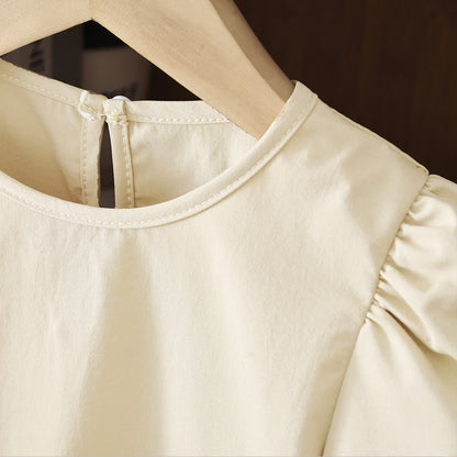 Girls' Ruffle T-shirt+Pant Casual Set